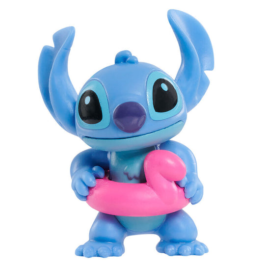 Détail du visage expressif de la figurine Disney Stitch