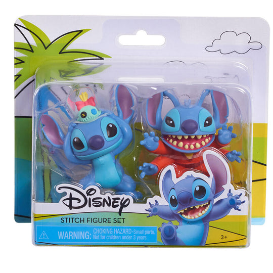 Figurine Disney Stitch bleue avec détails précis sur fond blanc