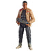 Vue de face de la figurine Finn Starkiller Base avec accessoires inclus