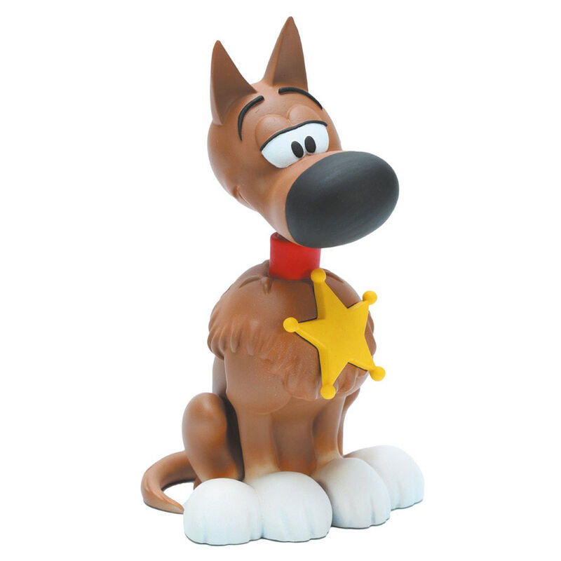 Figurine tirelire Ratanplan de Lucky Luke en PVC de 16,5 cm, vue de face avec détails colorés et design fidèle au personnage.