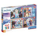 Puzzle Disney Frozen CLEMENTONI avec 12 pièces montrant Elsa et Anna en couleurs vives