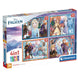 Puzzle Disney Frozen CLEMENTONI avec 12 pièces montrant Elsa et Anna en couleurs vives