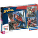Puzzle Marvel Spiderman de CLEMENTONI avec 48 pièces assemblées montrant Spiderman en action