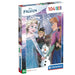 Image du puzzle Disney Frozen 104 pièces avec Elsa et Anna en scène colorée