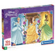 Puzzle Disney Princess de 104 pièces avec illustrations colorées des princesses, dimensions 37,9x26,9 cm