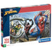 Image du puzzle Marvel Spiderman 104 pièces avec illustration colorée et dynamique du super-héros en action