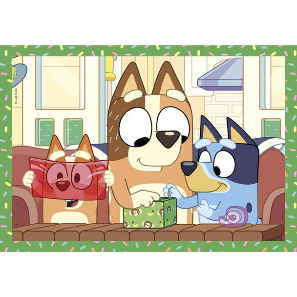 Puzzle Bluey CLEMENTONI complet de 24 pièces avec une image vibrante et détaillée