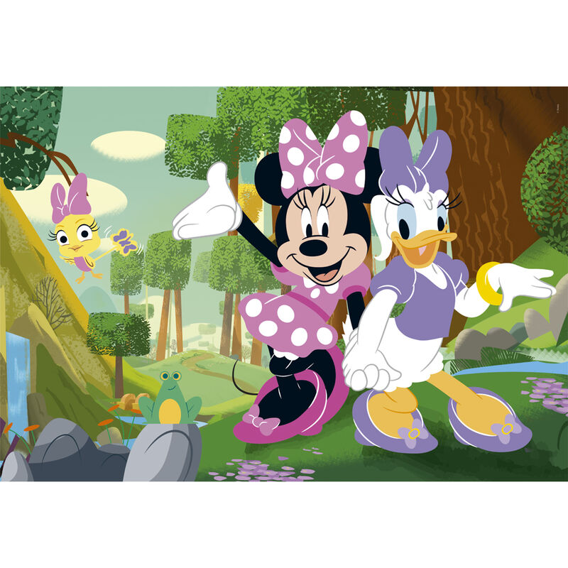 Boîte du puzzle CLEMENTONI Disney Minnie comprenant 2 puzzles de 60 pièces chacun