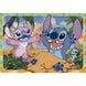 Boîte du puzzle CLEMENTONI Disney Stitch maxi 60 pièces avec image du puzzle et informations sur les dimensions
