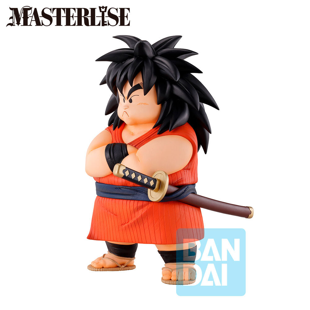 Zoom sur le visage expressif de la figurine Yajirobe Ichibansho Dragon Ball édition BANPRESTO 17cm