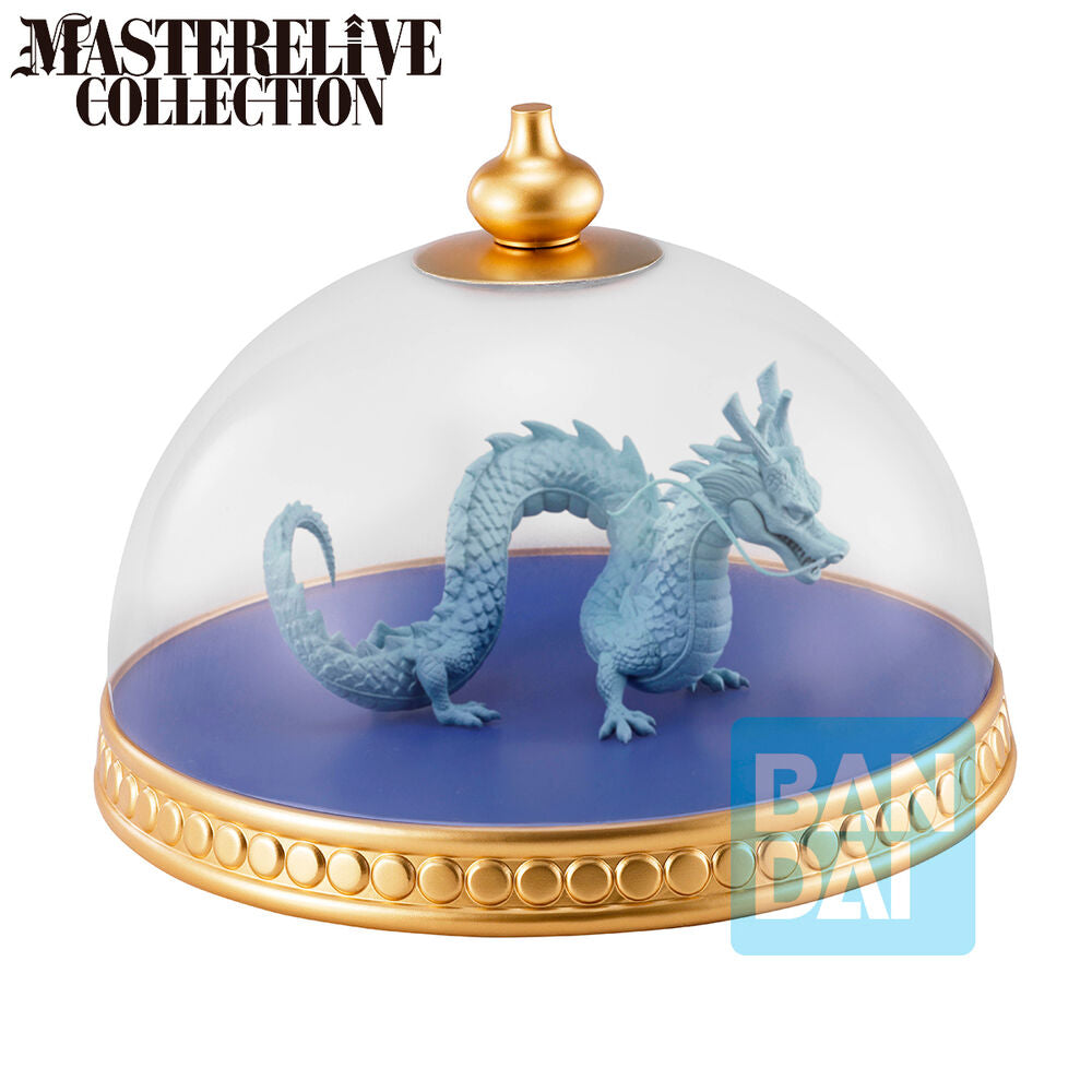 Figurine Shenron Ichibansho posée sur socle avec arrière-plan The Lookout