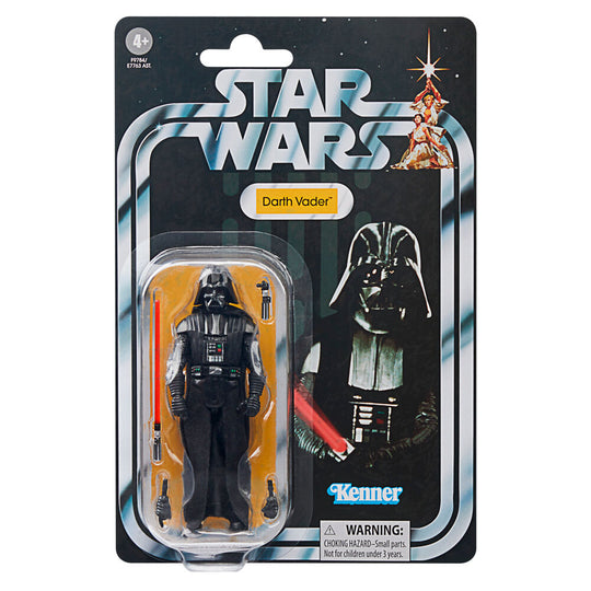 Figurine Star Wars Darth Vader de 9,5 cm vue de face avec casque noir brillant