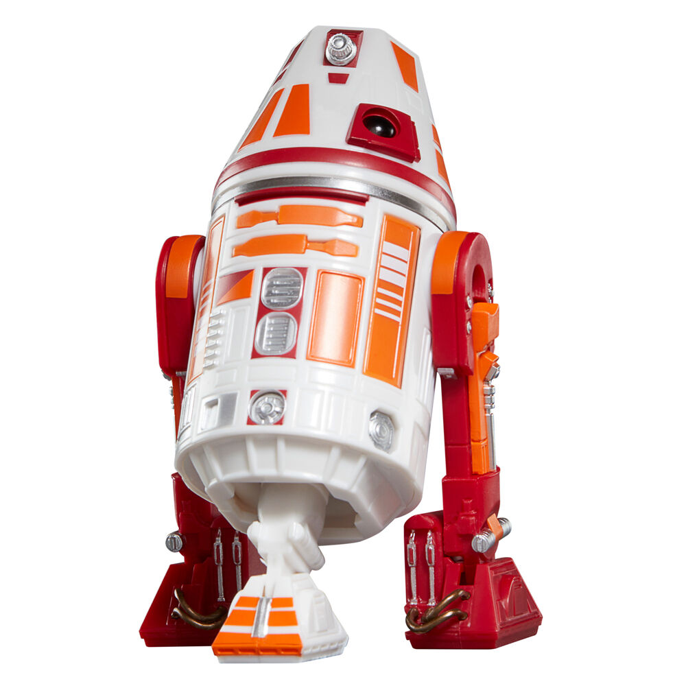 Accessoires inclus avec la figurine R4-6D0 Star Wars The Mandalorian présentés sur fond blanc