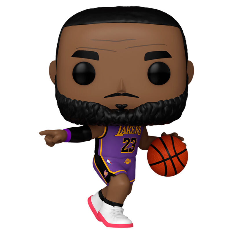 Figurine Funko POP LeBron James en tenue des Lakers de 9 cm dans sa boîte cadeau officielle