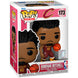 Vue rapprochée de la figurine Funko POP NBA Donovan Mitchell montrant les détails précis du vinyle et des couleurs.