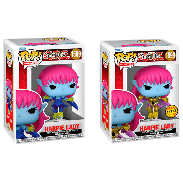 Figurine Funko POP Yu-Gi-Oh! Harpie Lady 5 + 1 Chase vue de face en vinyle 9 cm