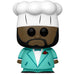 Figurine Funko POP Chef de South Park en vinyle de 9 cm, vue de face dans sa boîte cadeau officielle