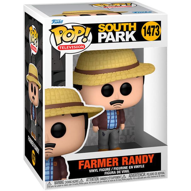 Vue détaillée de la figurine Funko POP Randy Marsh avec boîte collector South Park