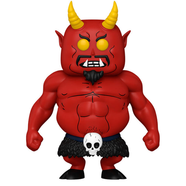 Figurine Funko POP Super South Park Satan en vinyle de 9 cm dans sa boîte cadeau, vue de face