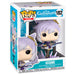 Vue rapprochée de la figurine Keqing Funko POP avec détails précis des couleurs et accessoires, dans sa boîte collector.