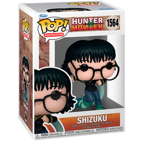 Packaging officiel de la figurine Funko POP Hunter x Hunter Shizuku avec boîte cadeau transparente