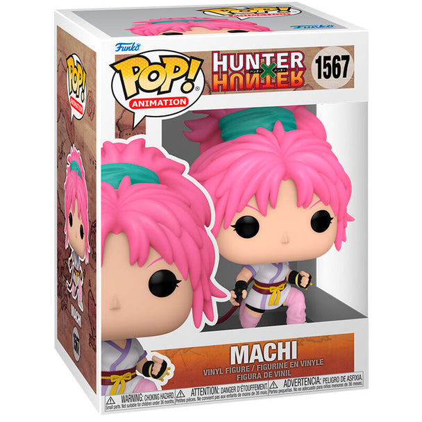 Figurine Funko POP Hunter x Hunter Machi en vinyle de 9 cm dans sa boîte cadeau originale
