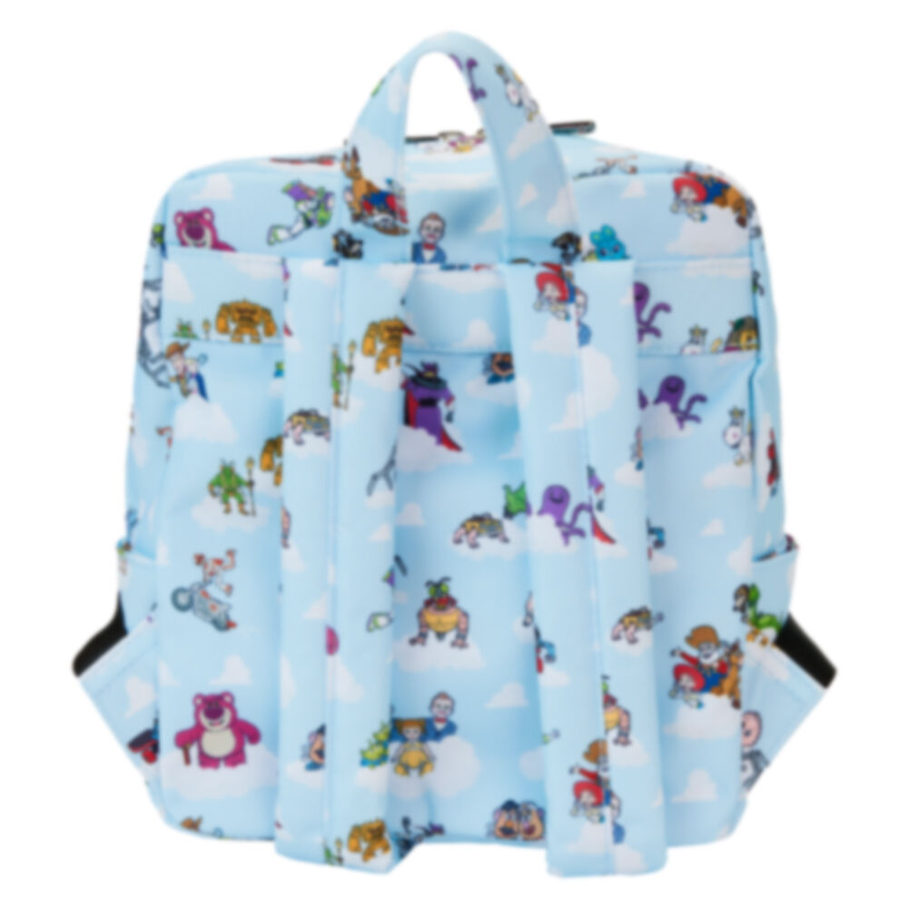 Intérieur du sac à dos Loungefly avec doublure exclusive et logo Loungefly imprimé