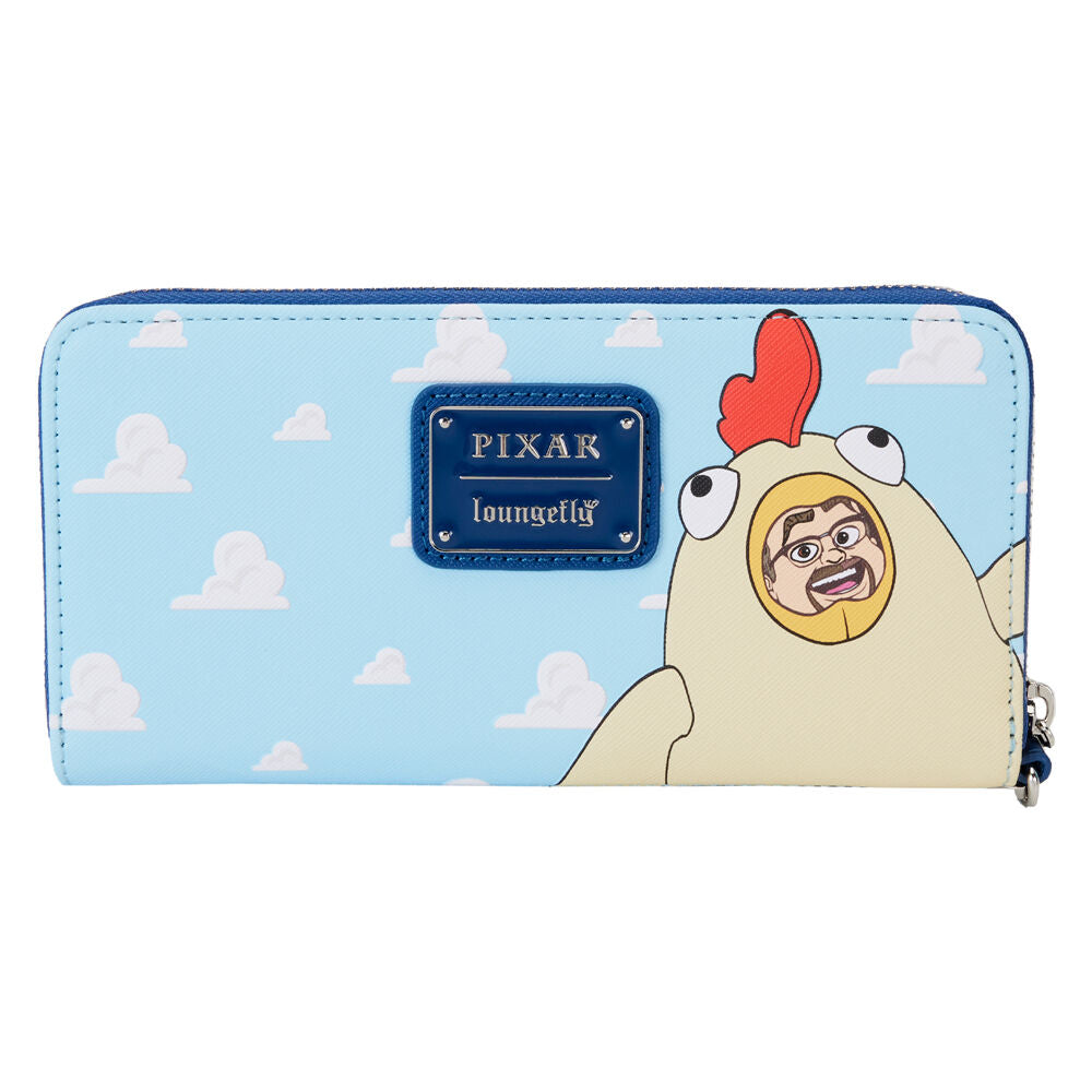 Motifs embossés, brodés et estampés sur le portefeuille Toy Story Loungefly en cuir vegan