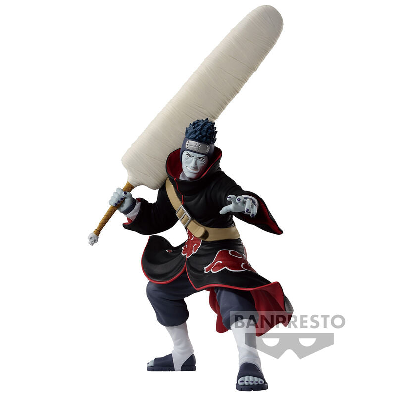 Figurine officielle Kisame Hoshigaki 13cm de Naruto Shippuden par BANPRESTO, vue de face avec détails précis.