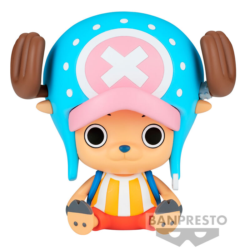 Figurine Chopper Fish-Man Sofvimates 11cm BANPRESTO vue de face, personnage détaillé de One Piece.