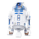 Gros plan sur la tête articulée de la figurine R2-D2 Star Wars