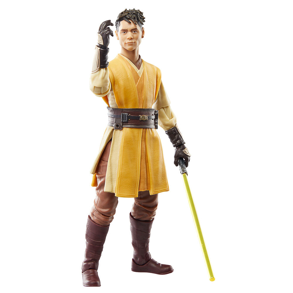 Détail du visage expressif de la figurine Jedi Knight Yord Fandar HASBRO