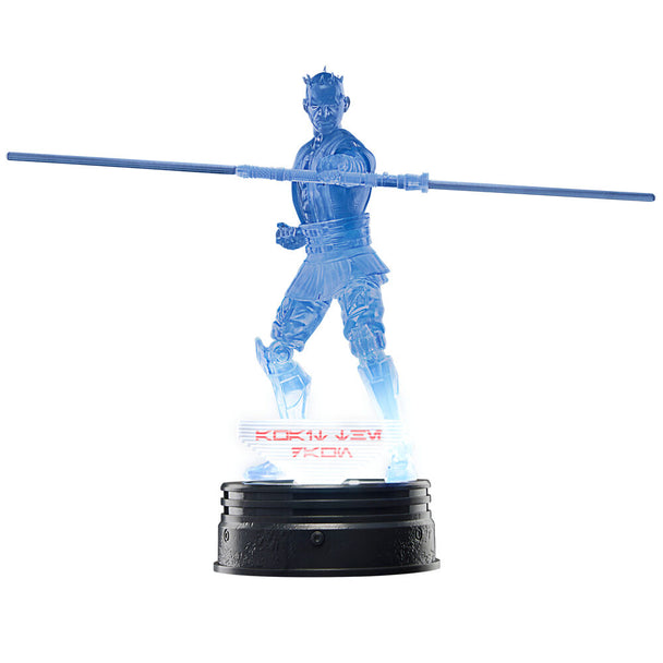 Figurine articulée Darth Mau 15cm vue de face avec éclairage activé