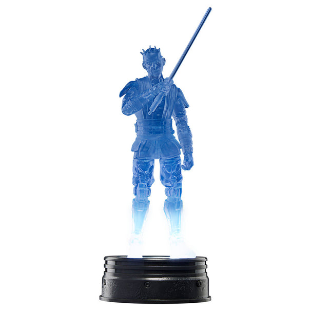 Détail du visage de la figurine Darth Mau avec expression menaçante