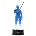 Détail du visage de la figurine Darth Mau avec expression menaçante