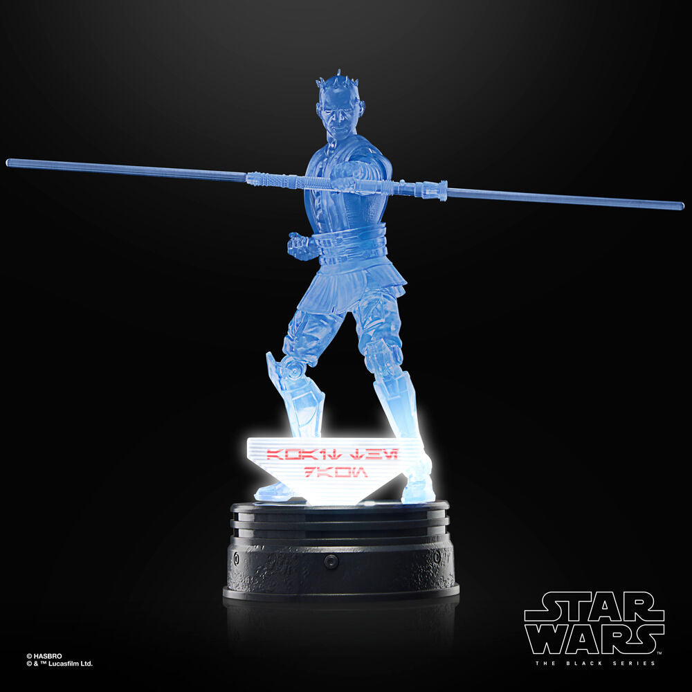 Figurine Darth Mau éclairée montrant la fonction lumière pendant 30 minutes