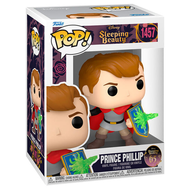 Figurine Funko POP Prince Phillip de Disney La Belle au Bois Dormant en vinyle de 9cm dans sa boîte cadeau