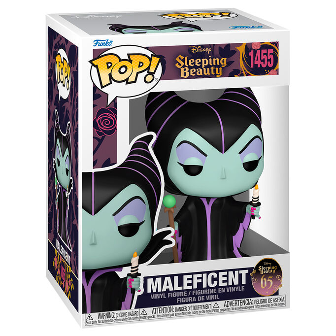 Figurine Funko POP Maléfique de Disney La Belle au Bois Dormant tenant une bougie, vue de face