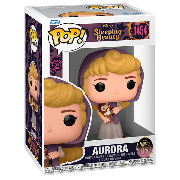 Figurine Funko POP de Maléfique tenant une bougie, inspirée de La Belle au Bois Dormant, en vinyle de 9 cm dans sa boîte cadeau.