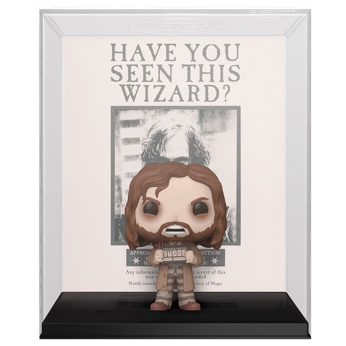Vue détaillée de la figurine Funko POP Sirius Black avec son design fidèle au personnage du film Harry Potter et le Prisonnier d'Azkaban