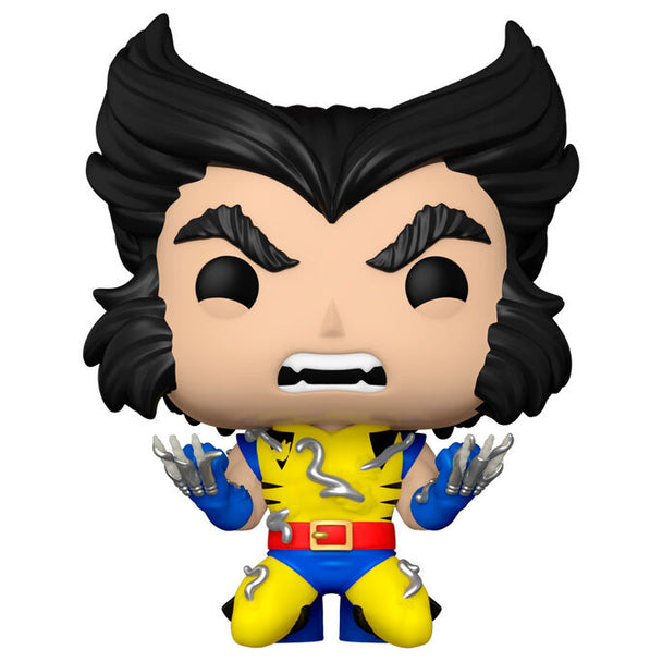 Packaging cadeau de la figurine Funko POP Wolverine 50th Anniversary montrant le design exclusif et logo Marvel