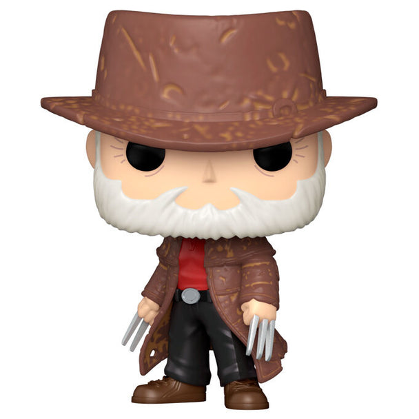 Vue rapprochée de la figurine Funko POP Wolverine Old Man Logan 50th Anniversary en vinyle