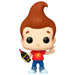 Détail de la figurine Funko POP Jimmy Neutron exclusive, mettant en valeur son design vinyle et ses couleurs vives