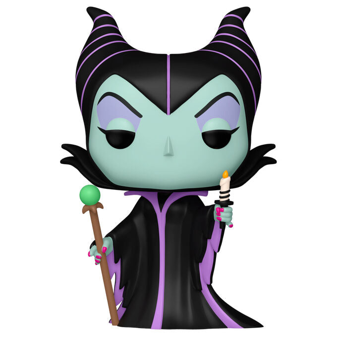 Boîte cadeau officielle de la figurine Funko POP Maléfique avec bougie, packaging coloré et détaillé