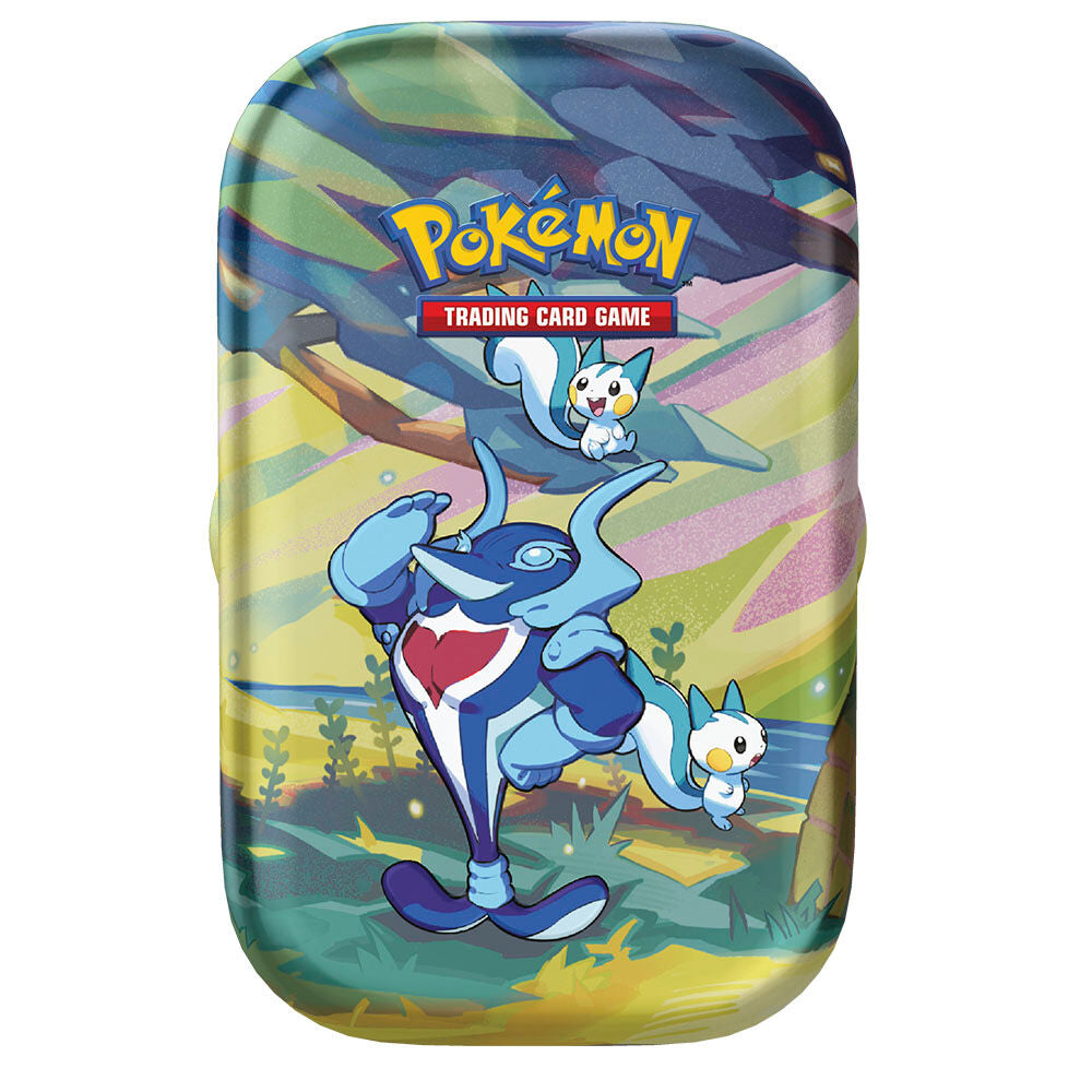 Boîte Pokémon mini avec logo officiel du jeu de cartes en espagnol