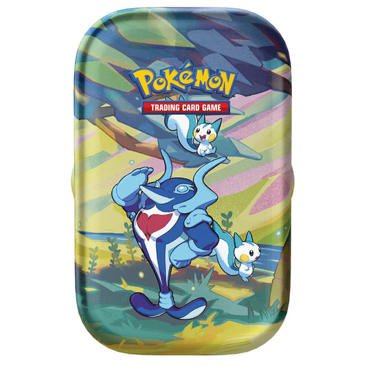 Boîte Pokémon mini avec logo officiel du jeu de cartes en espagnol