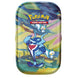 Boîte Pokémon mini avec logo officiel du jeu de cartes en espagnol