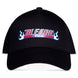 Vue de face de la casquette Bleach DIFUZED en coton blanc avec logo distinctif