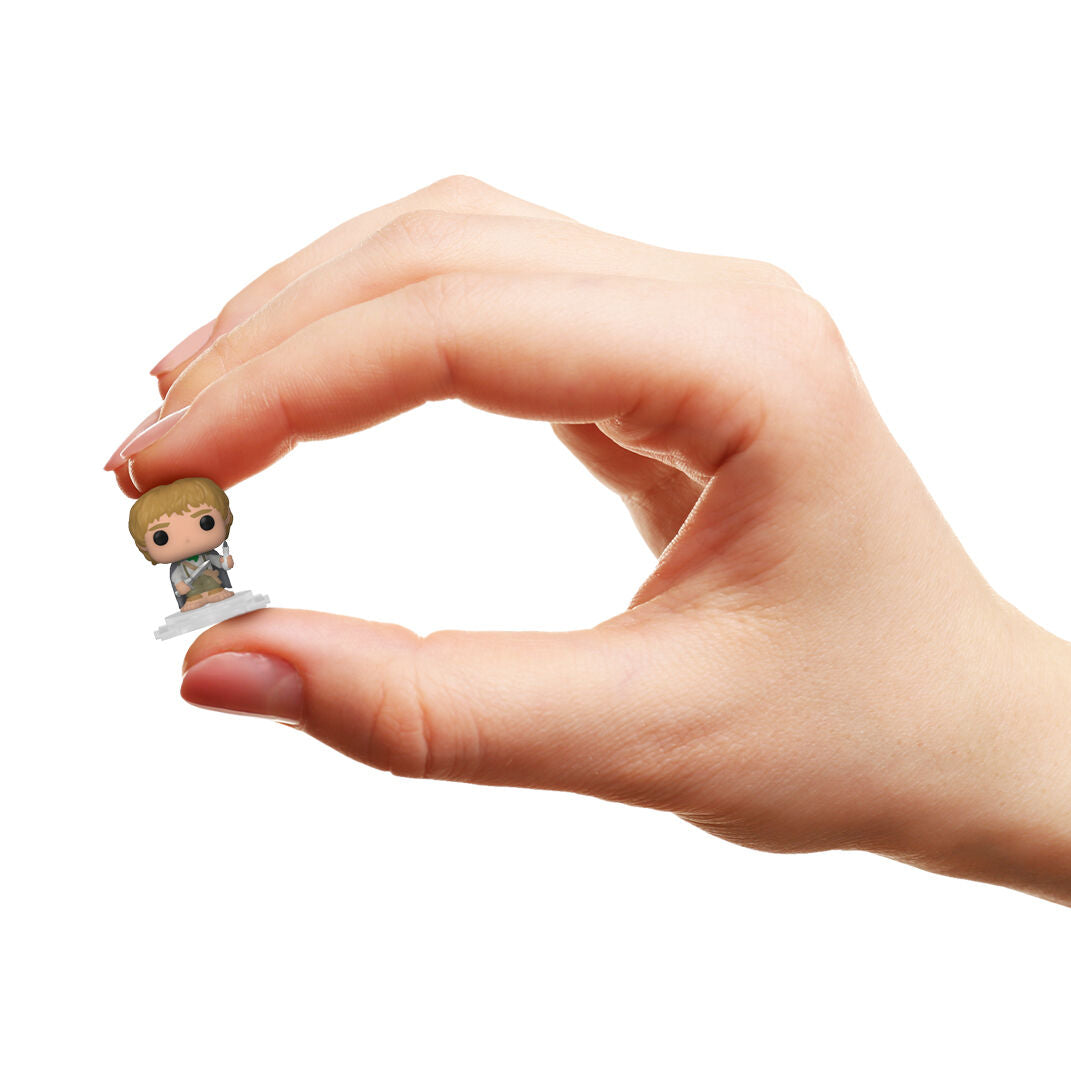 Blister de 4 figurines Bitty POP The Lord of the Rings avec Samwise en boîtier acrylique transparent