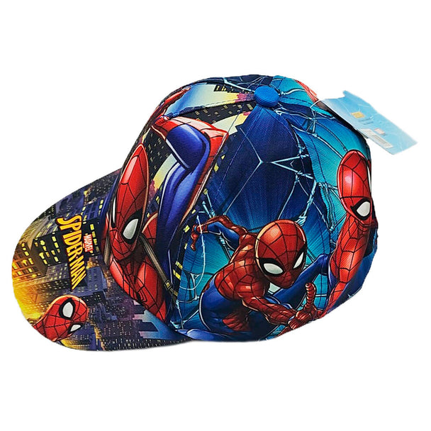 Casquette Marvel Spiderman full print vue de face avec logo et design intégral